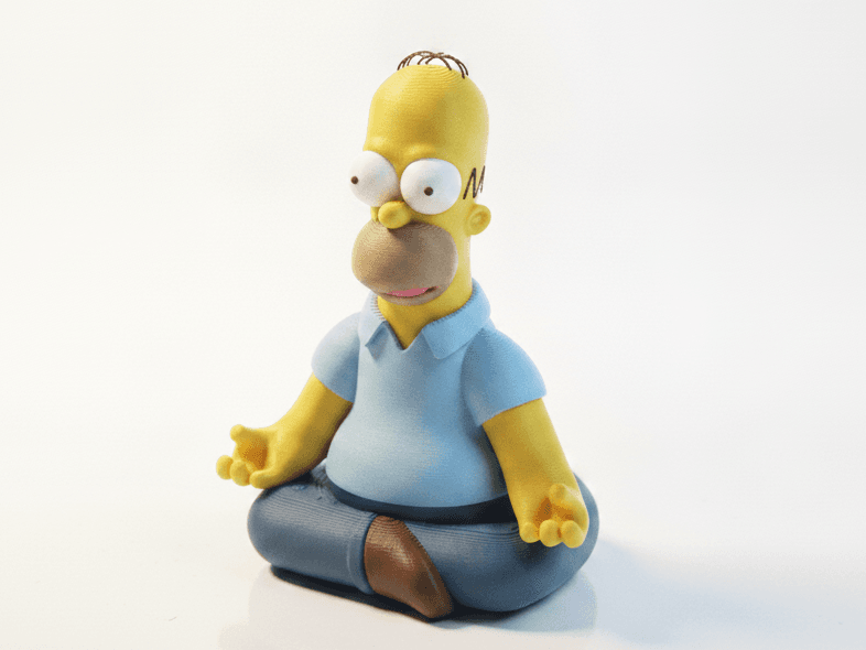 Homer Simpson Meditation Figurine Cartoon