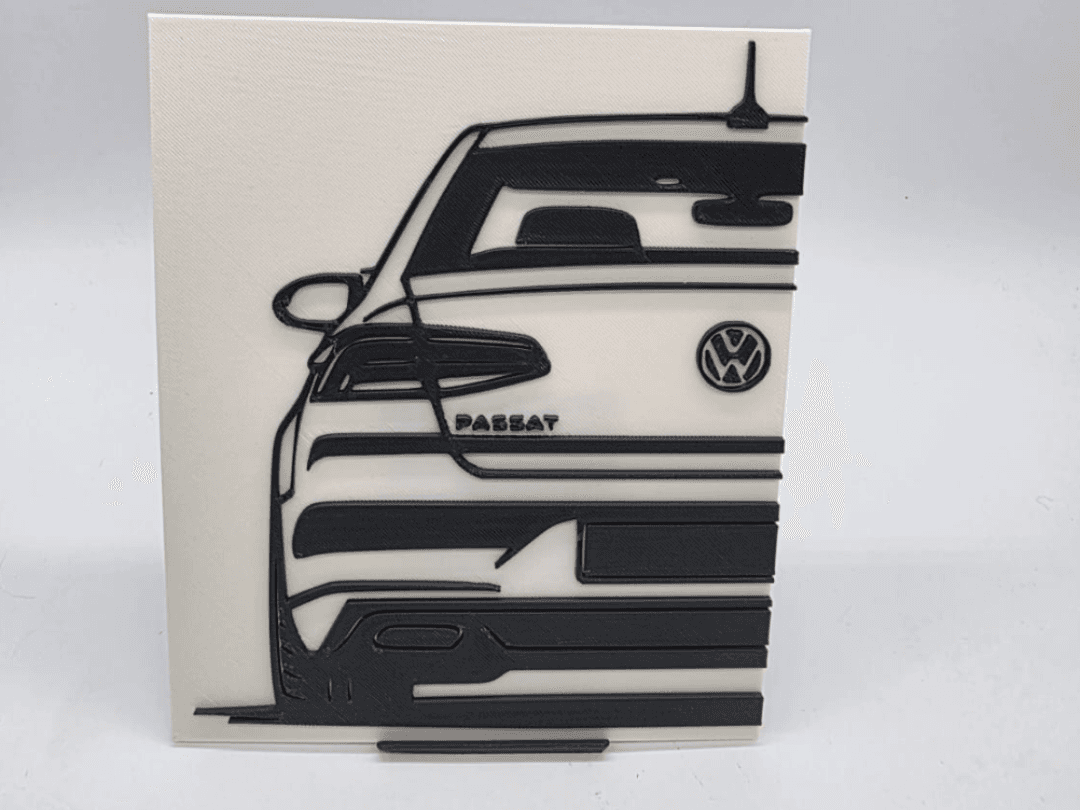 2D Wall Art VW Passat B8 Limosine
