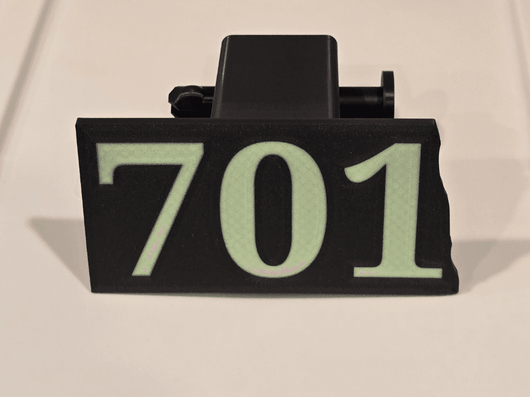 North Dakota Glow 2" trailer hitch cover