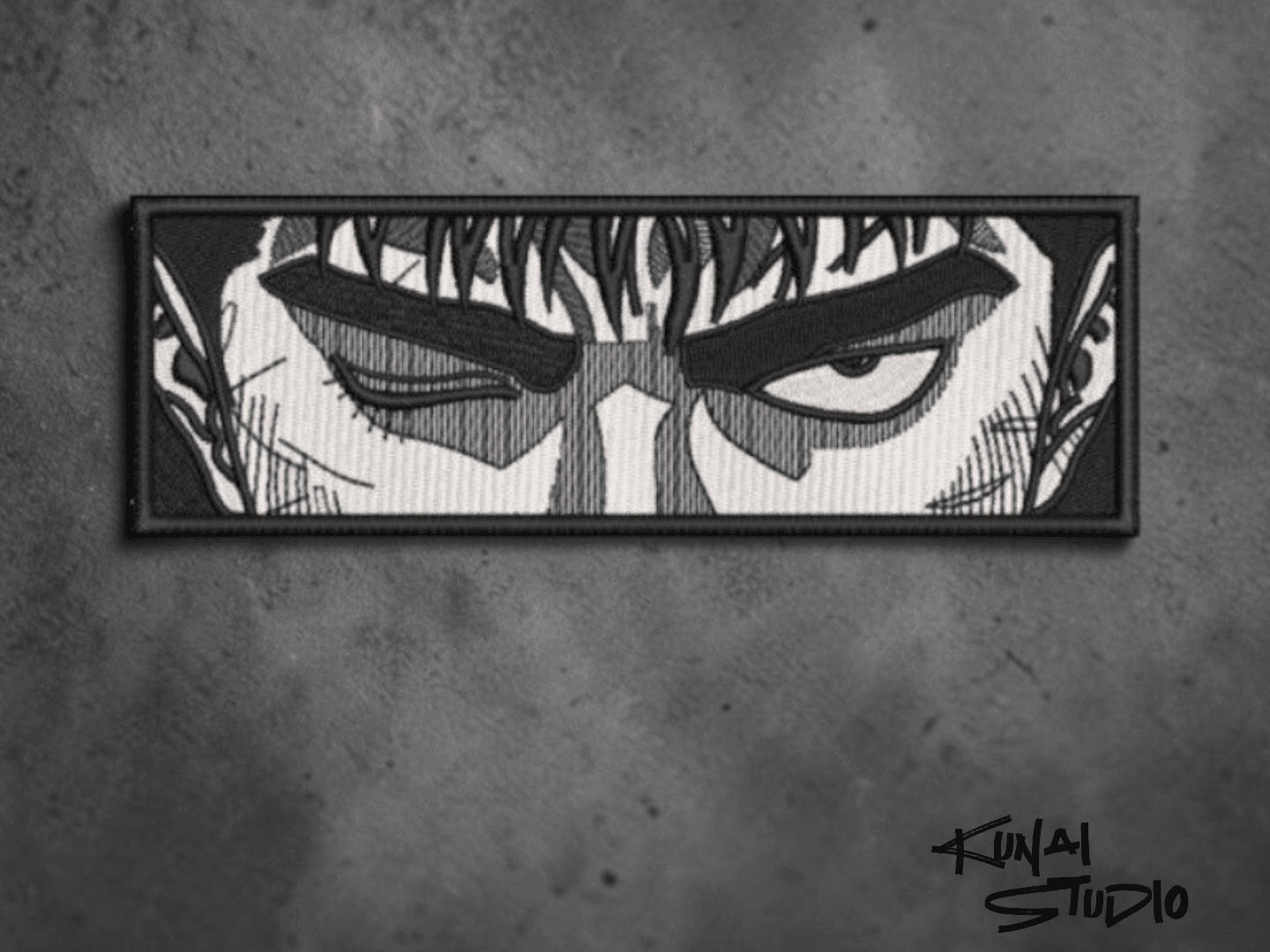 Guts Keychain // Berserk inspired - Black & White