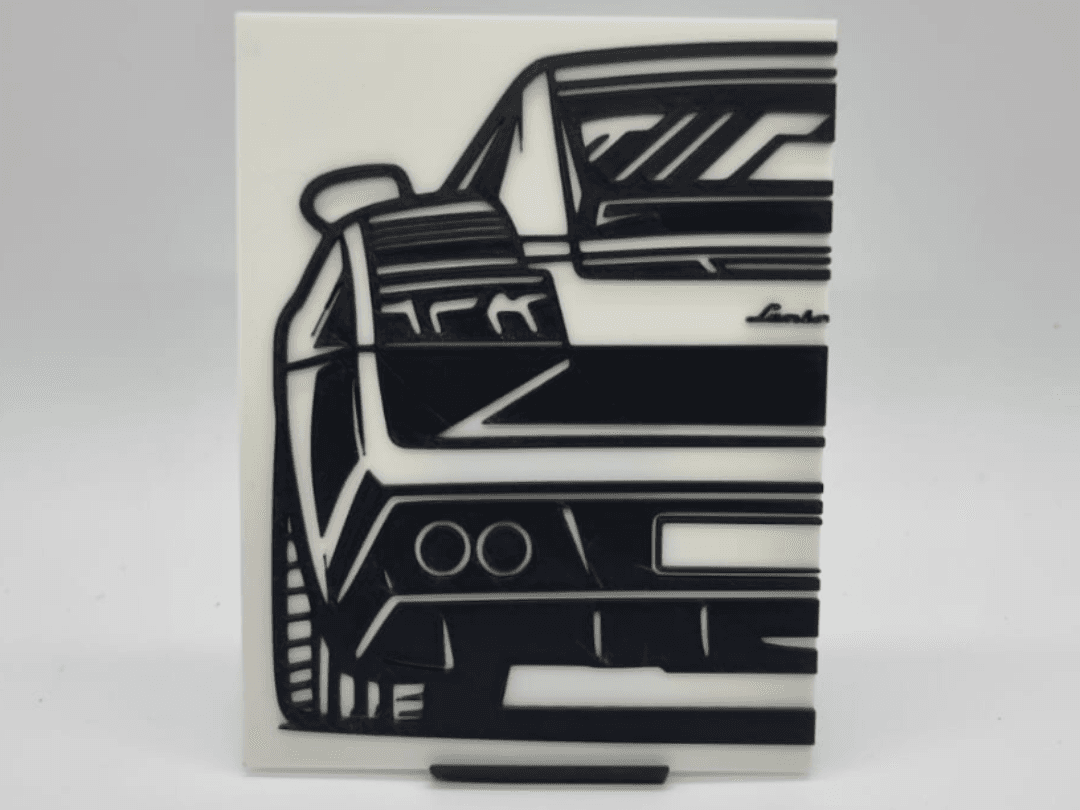 2D Wall Art Lamborghini Gallardo