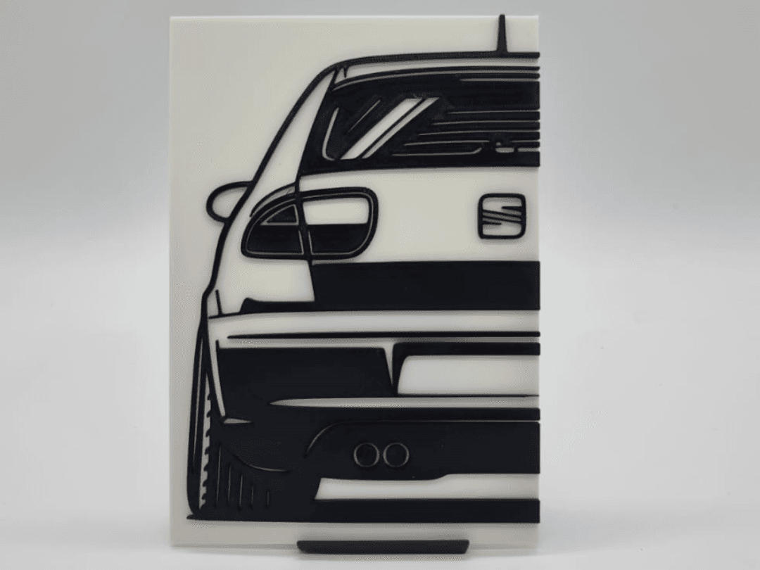2D Wall Art Seat Leon MK1 Cupra R