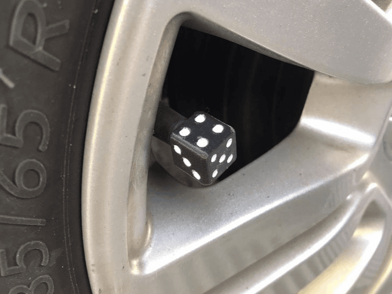 Tire Valve Cap Dice Car/Bike