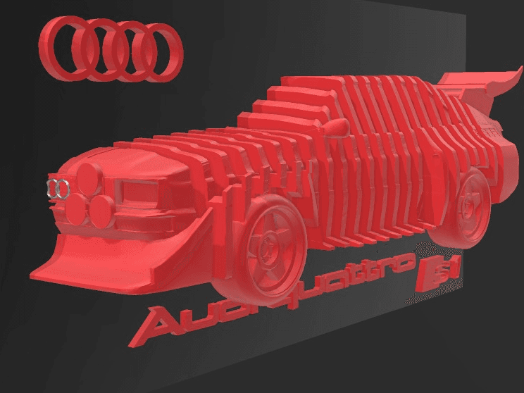 Audi s1 quattro Schichtmodell