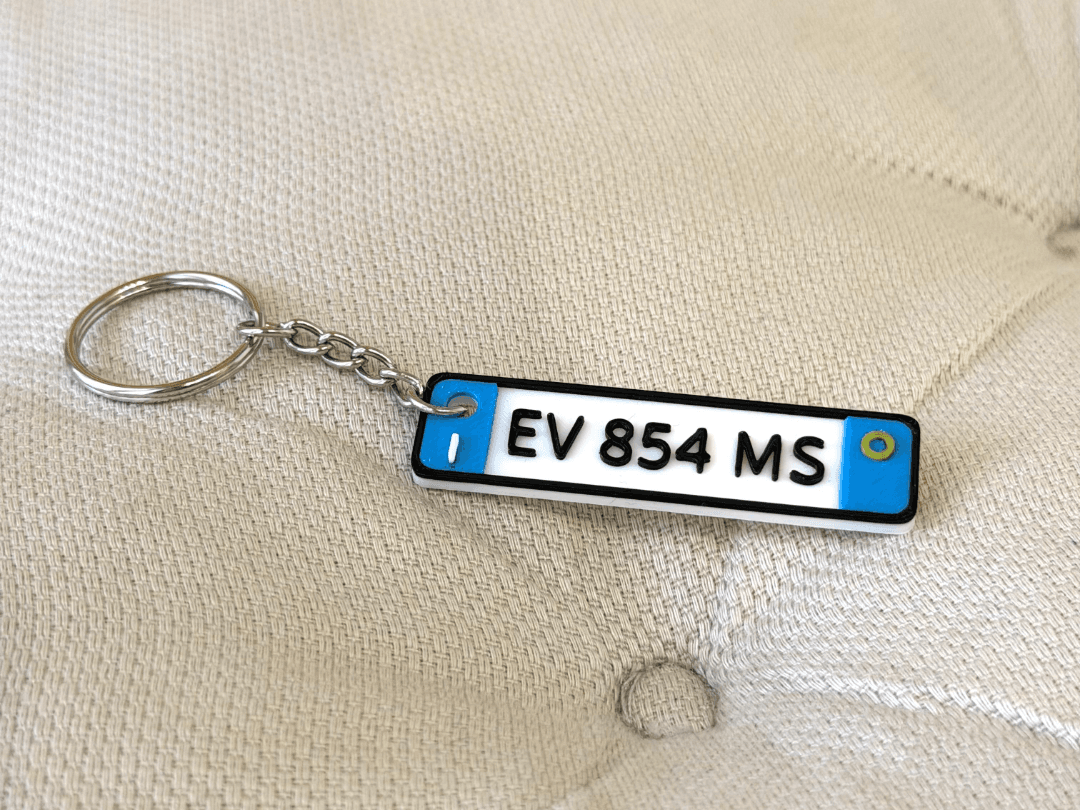 Portachiavi Targa Auto Personalizzata