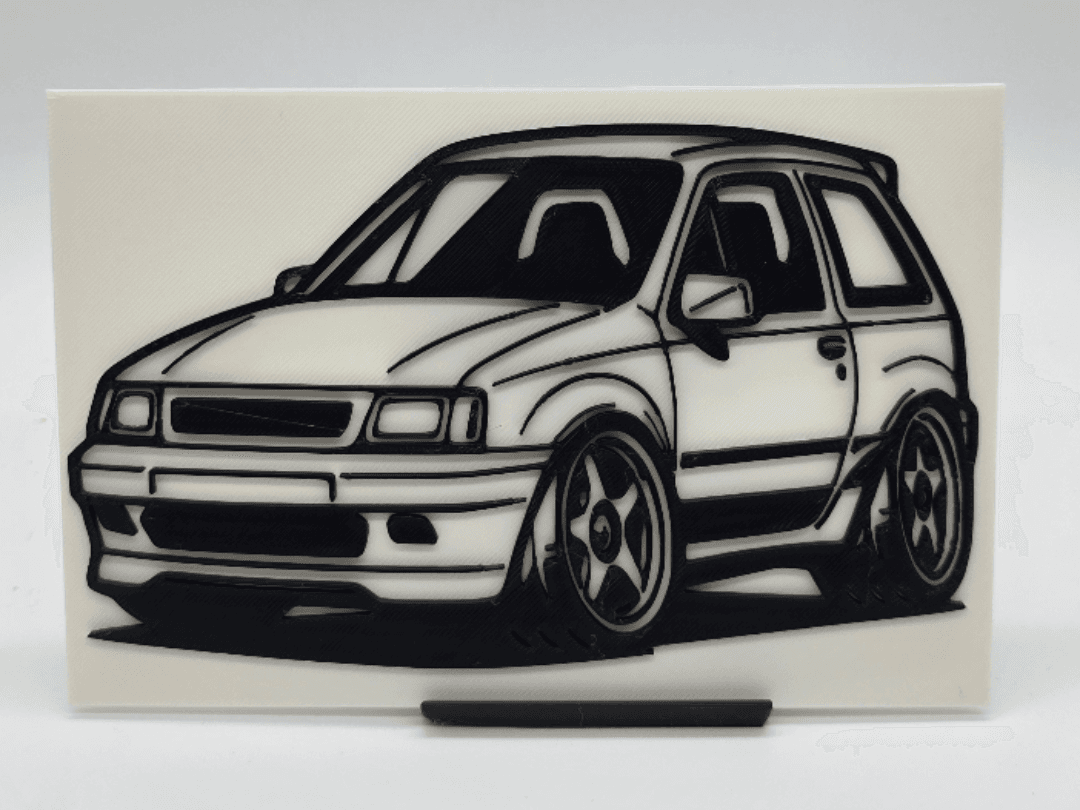 2D Wall Art Opel Corsa A GSi TinyCar
