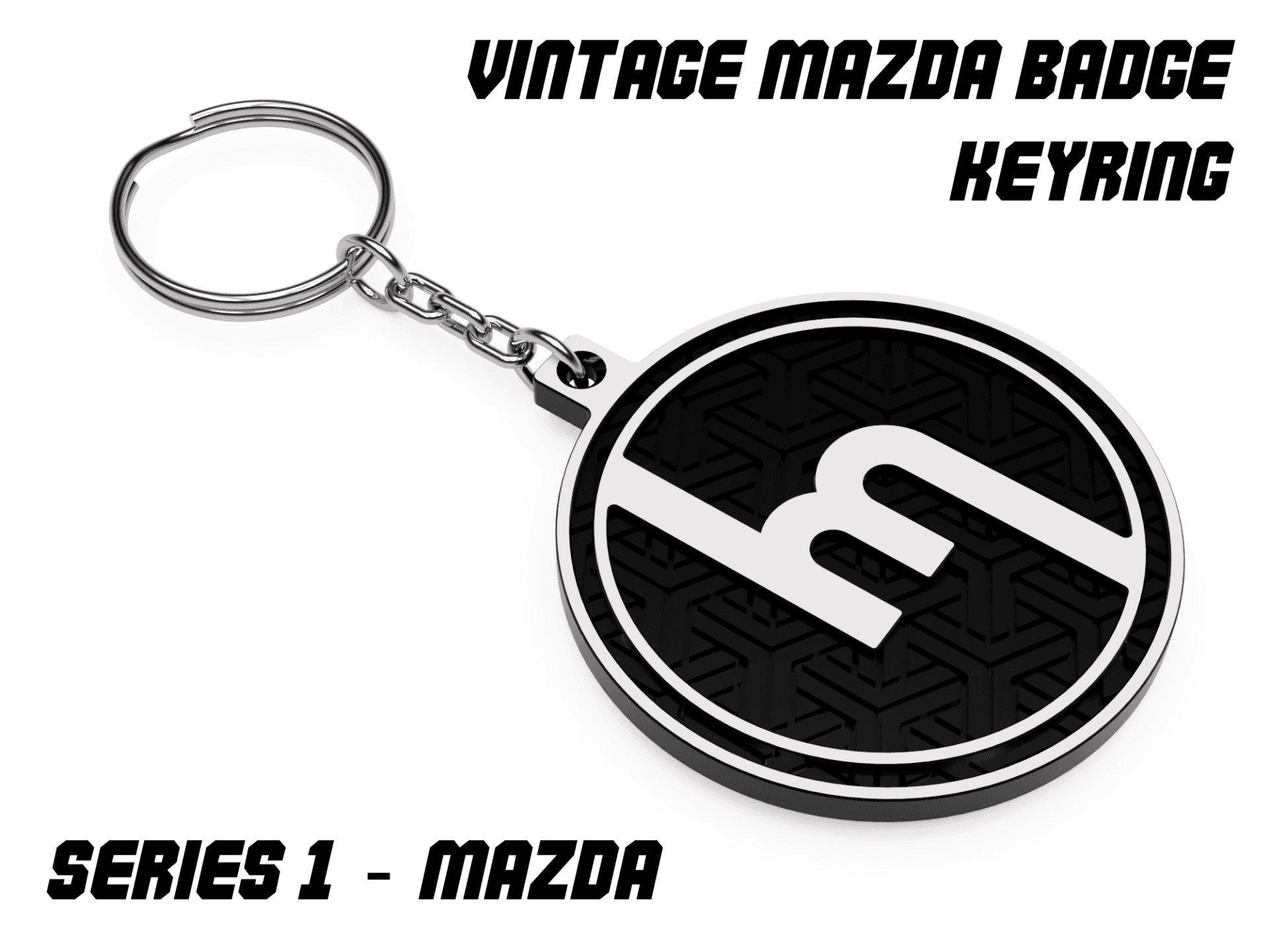 Vintage Mazda Badge Keyring