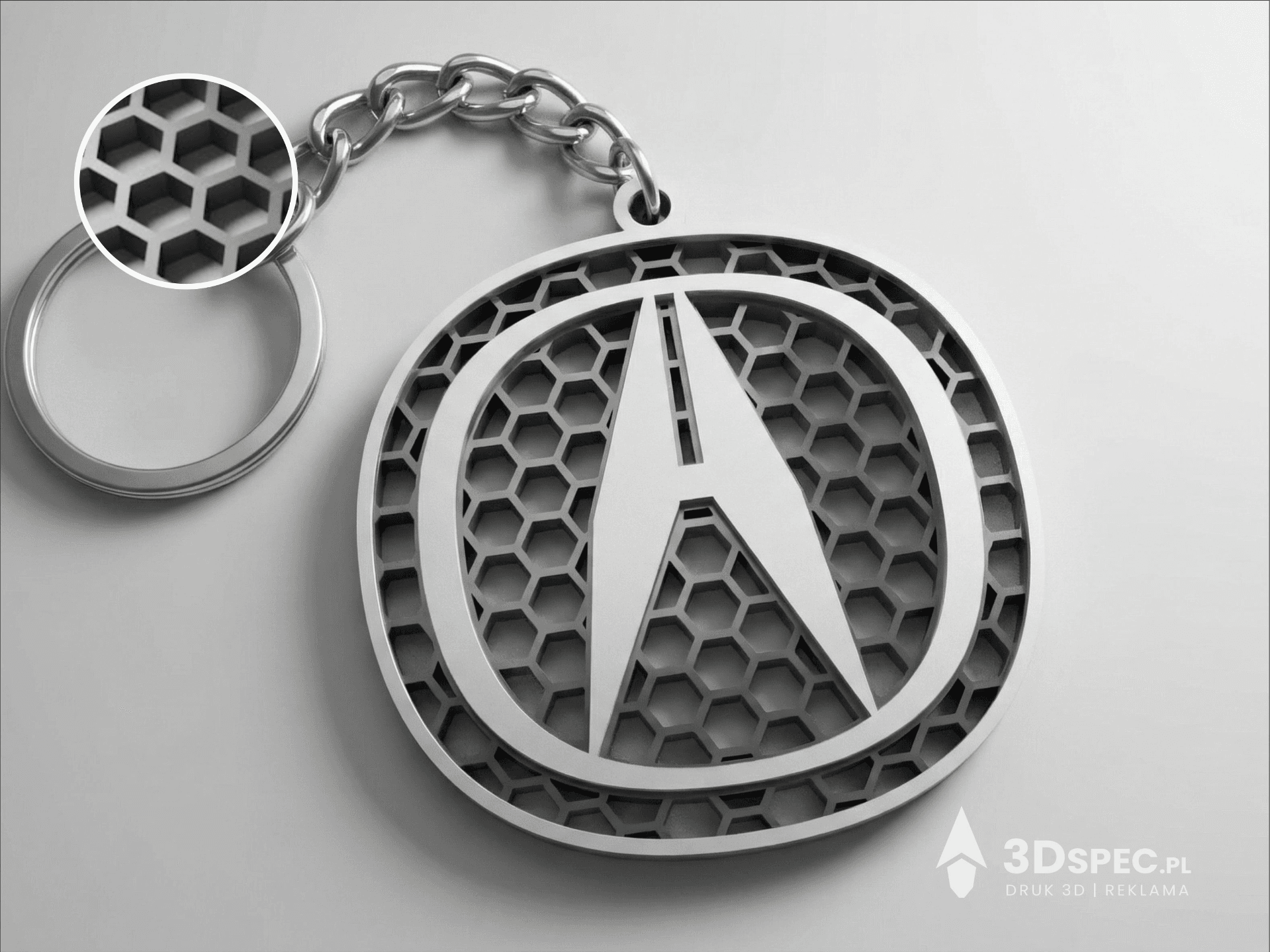 Acura logo keychain