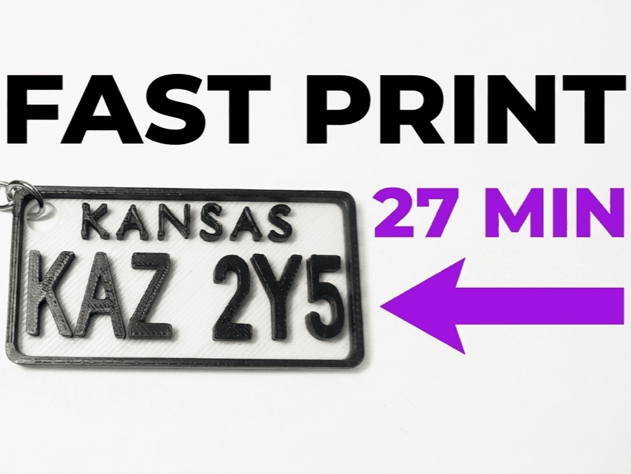 Supernatural keychain licence plate, 27 MIN