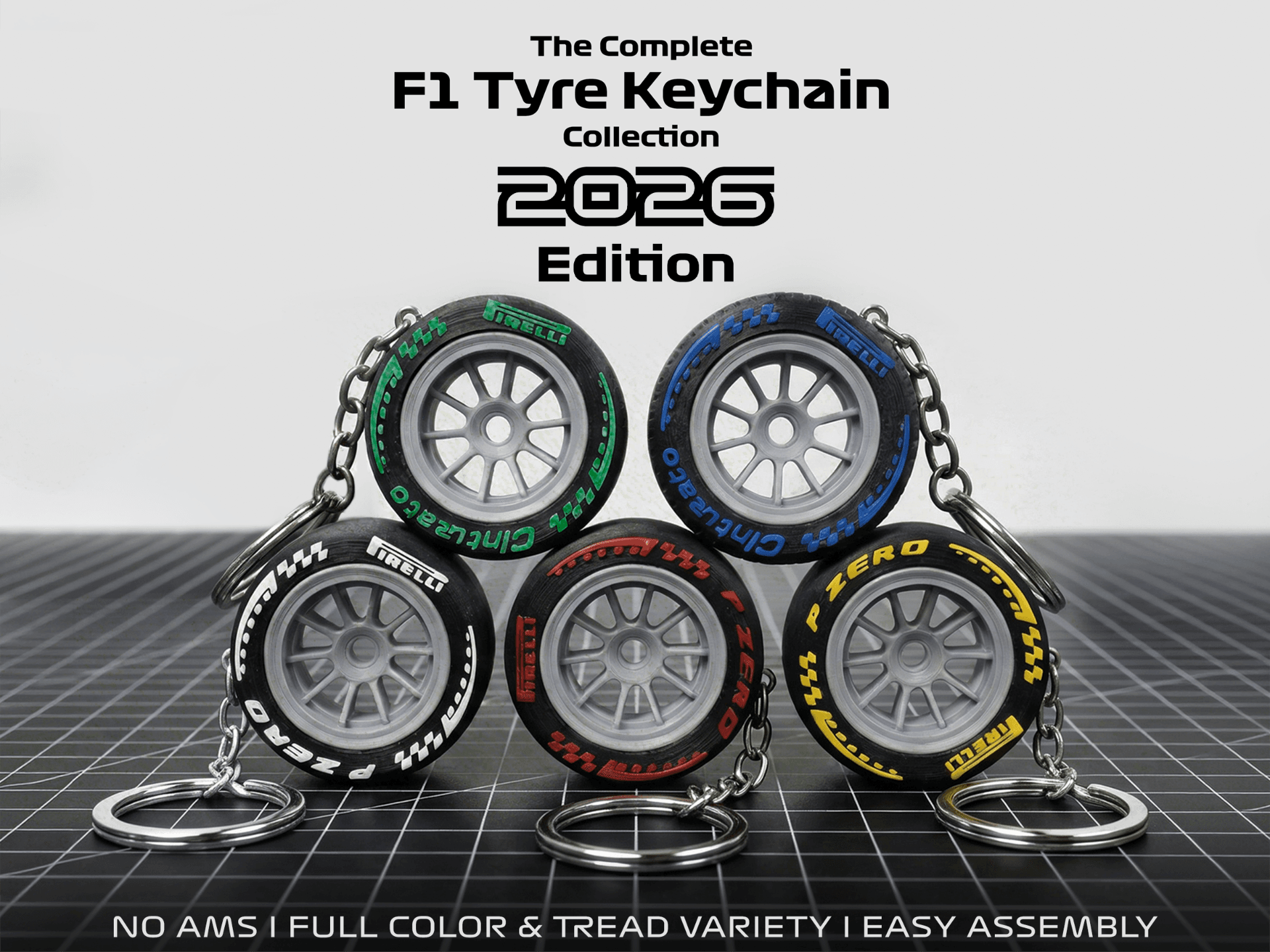 FORMULA 1 2026 Pirelli Tyre Keychain