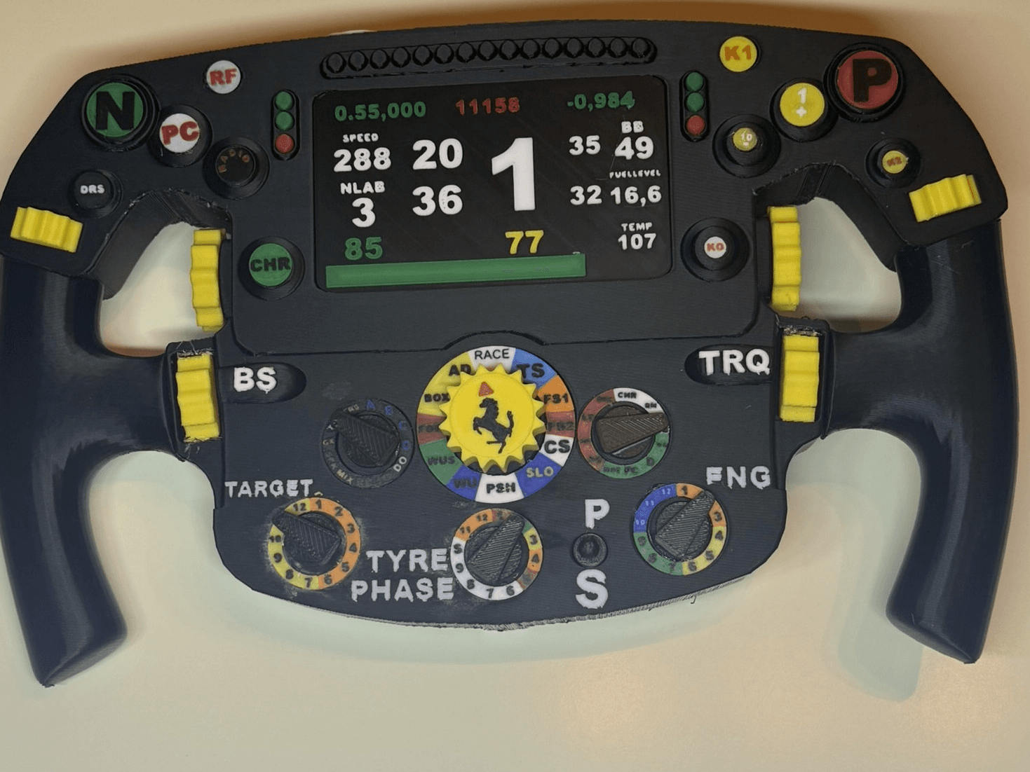 lewis hamilton ferrari steering wheel F1