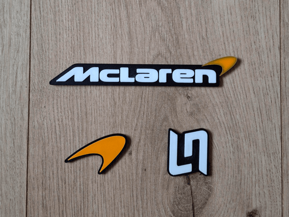 McLaren and Lando Norris Logos (MAGNETIC)