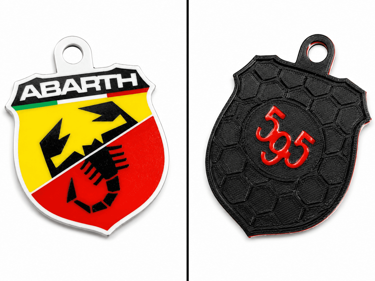 Abarth doppelseitiger Schlüsselanhänger