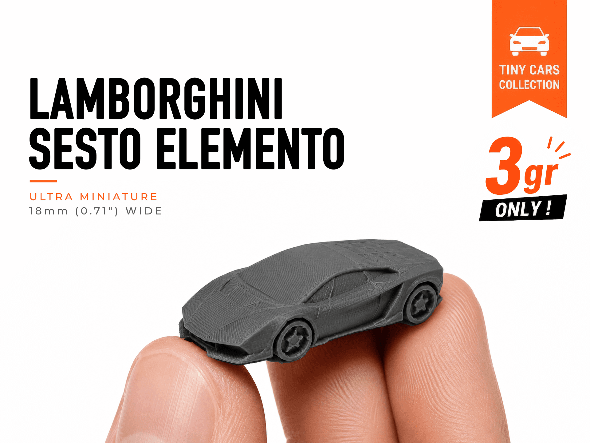 Tiny Lamborghini Sesto Elemento - Mini Cars Series