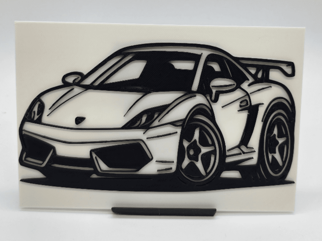 2D Wall Art Lamborghini Gallardo TinyCar