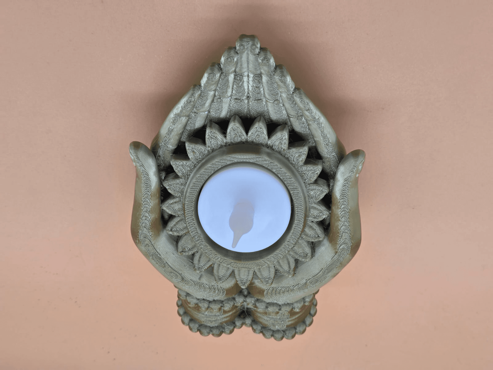 Hamsa Lotus LED Teelichthalter