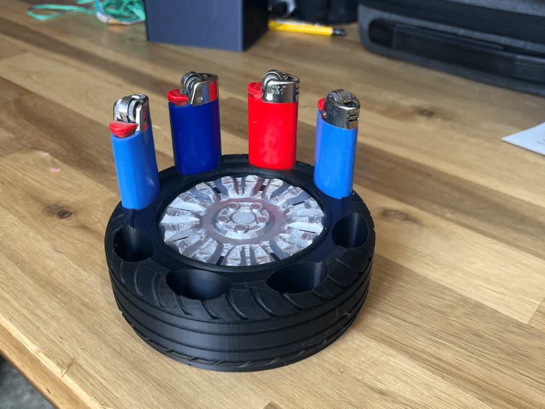 TIRE BIC LIGHTER RACK