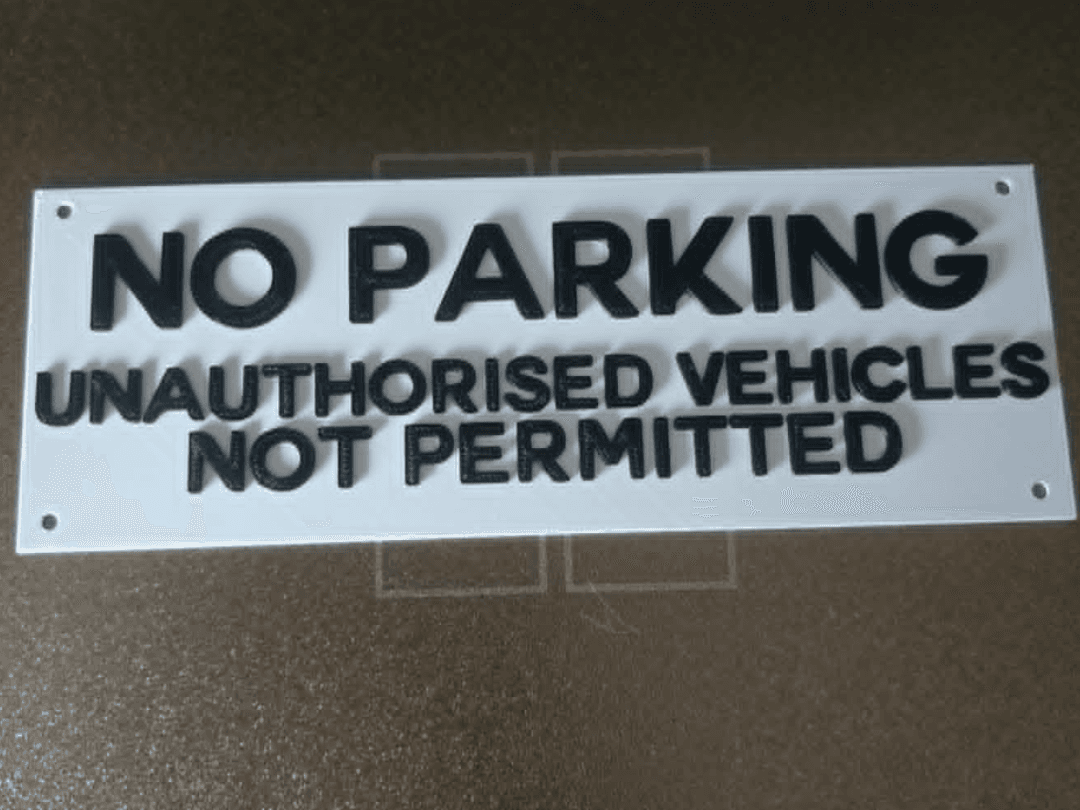 No Parking -  Vehicles Not Permitted Sign
