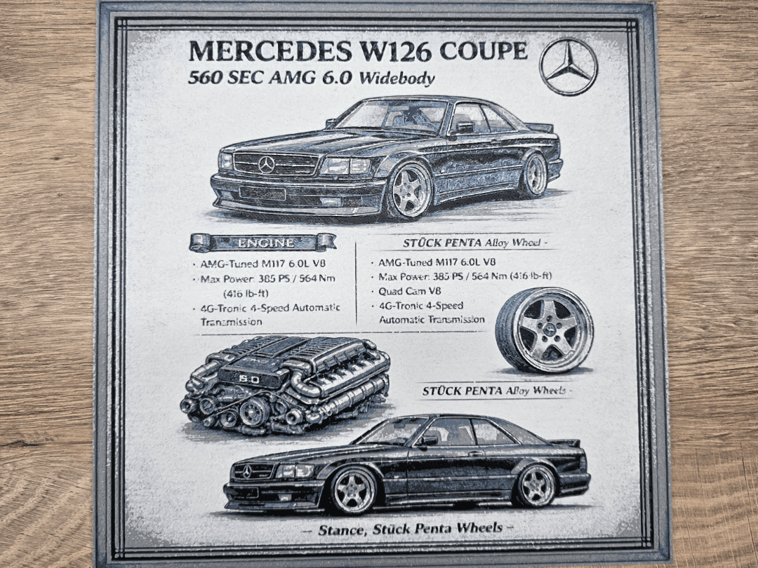 Mercedes W126 Coupe - Hueforge