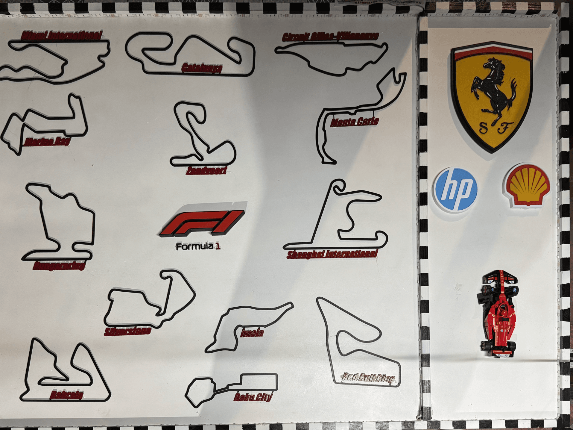 Quadro piste Formula 1