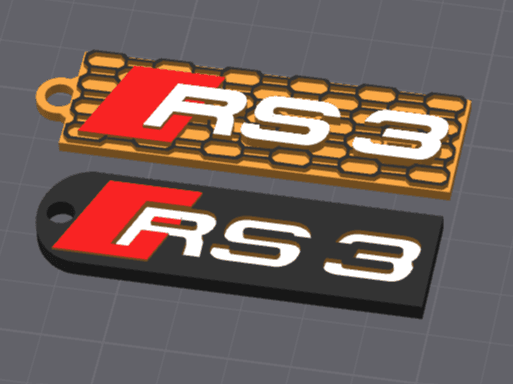 Audi TTRS and RS3 Keychain