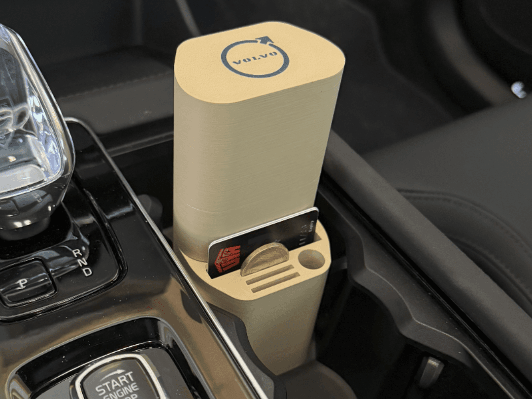 Cup Holder Organizer w/ sunglass case - Volvo XC90