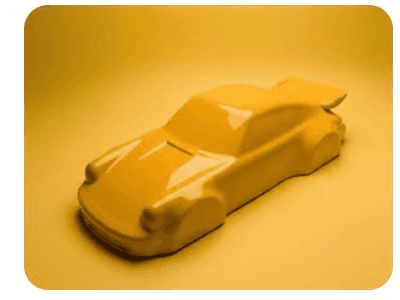 Figura minimalista 911 turbo 