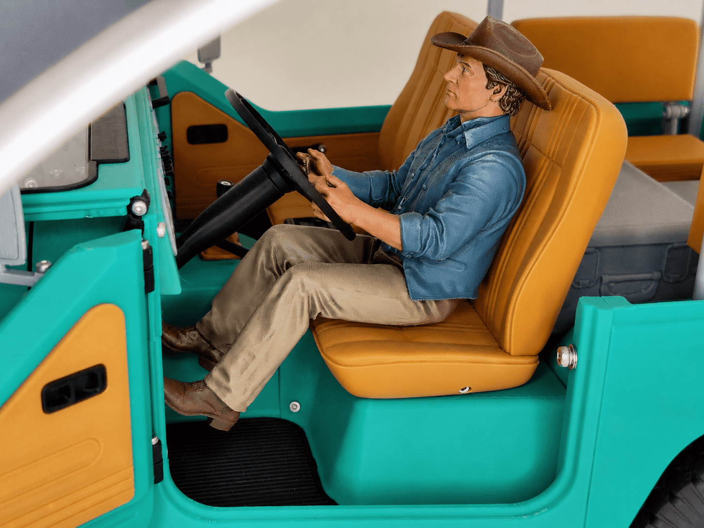 Cowboy driver male with hat for RC