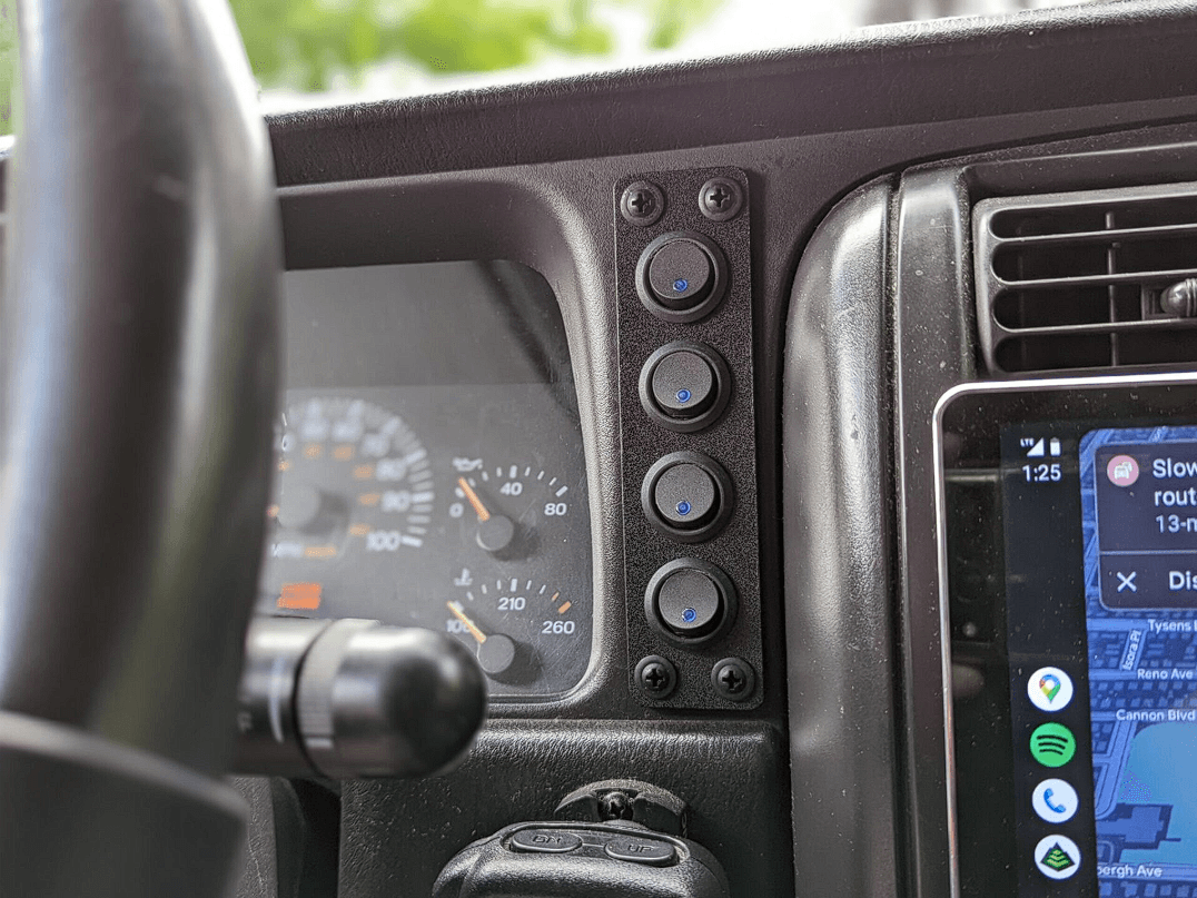 XJ Cherokee Circular Switch Panel (Gauge Cluster)
