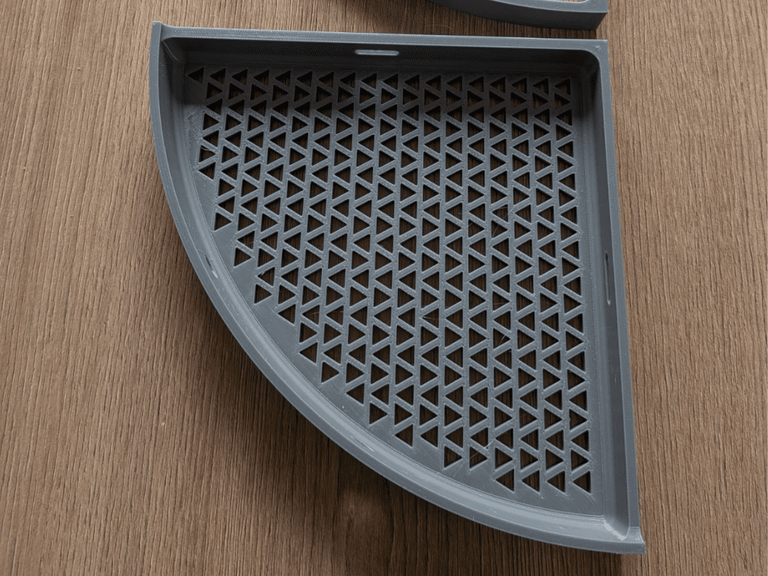 Shower Shelf for RV, trailer home with drainage