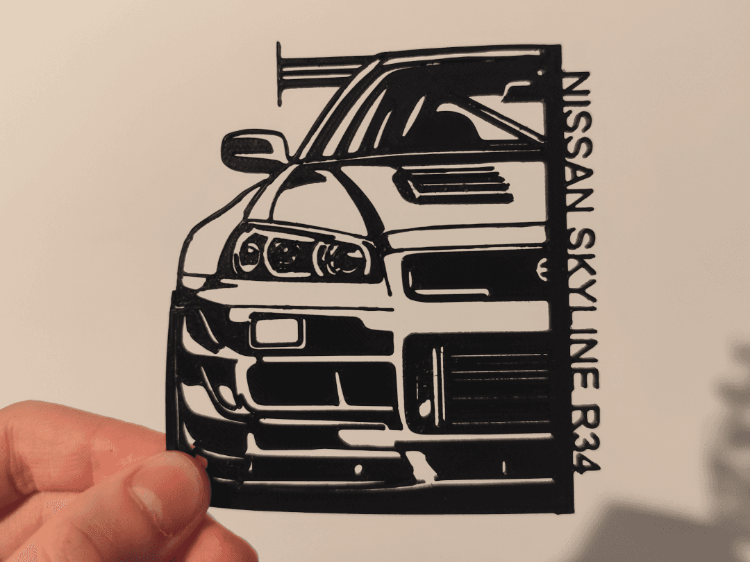 NISSAN SKYLINE R34 wall decoration