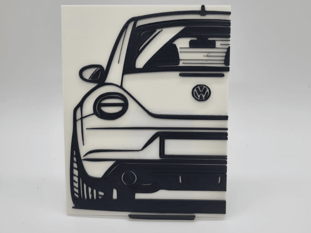 2D Wall Art VW NEW Beetle