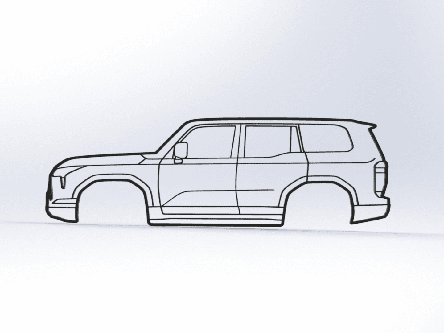 Lexus GX550 2D Wall Art