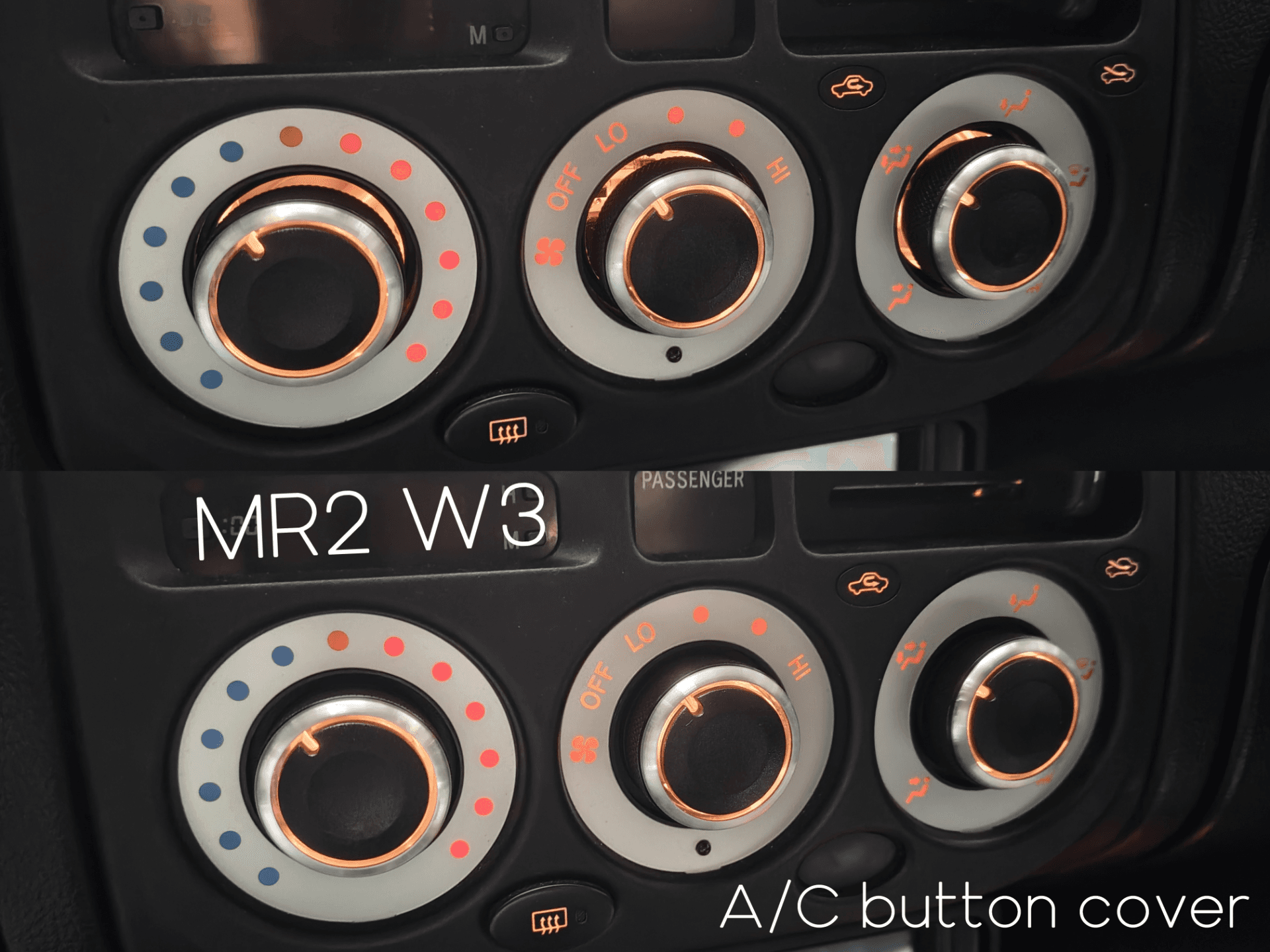 Toyota MR2 W3 - A/C Button Cover