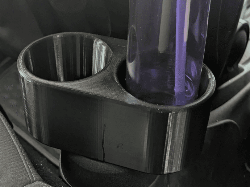 Mini Cooper rear-middle cupholder 1-to-2