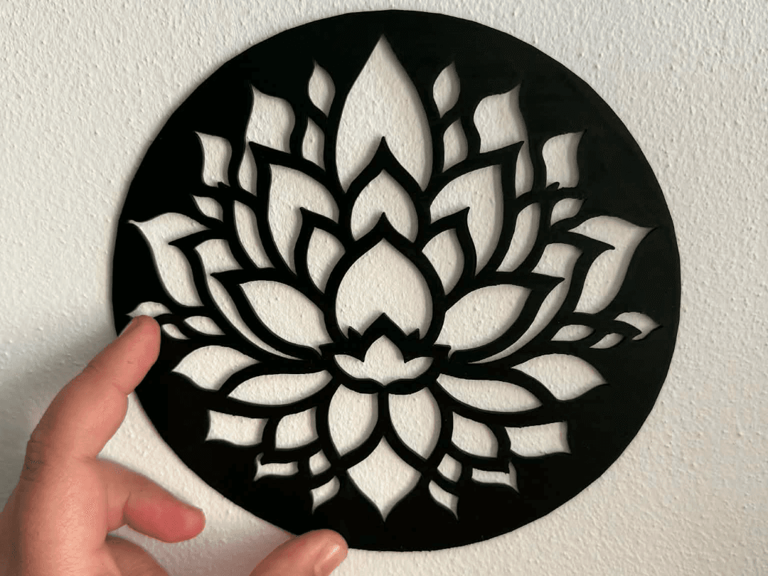 Lotus on the wall