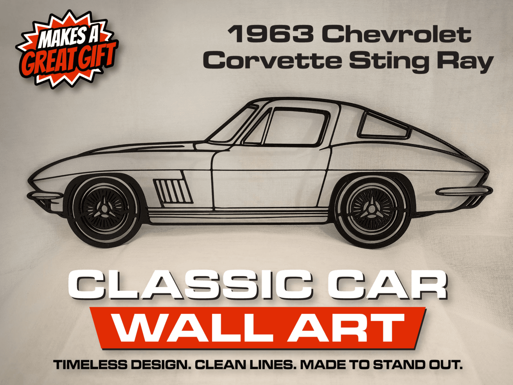 1963 Corvette Sting Ray Wall Art