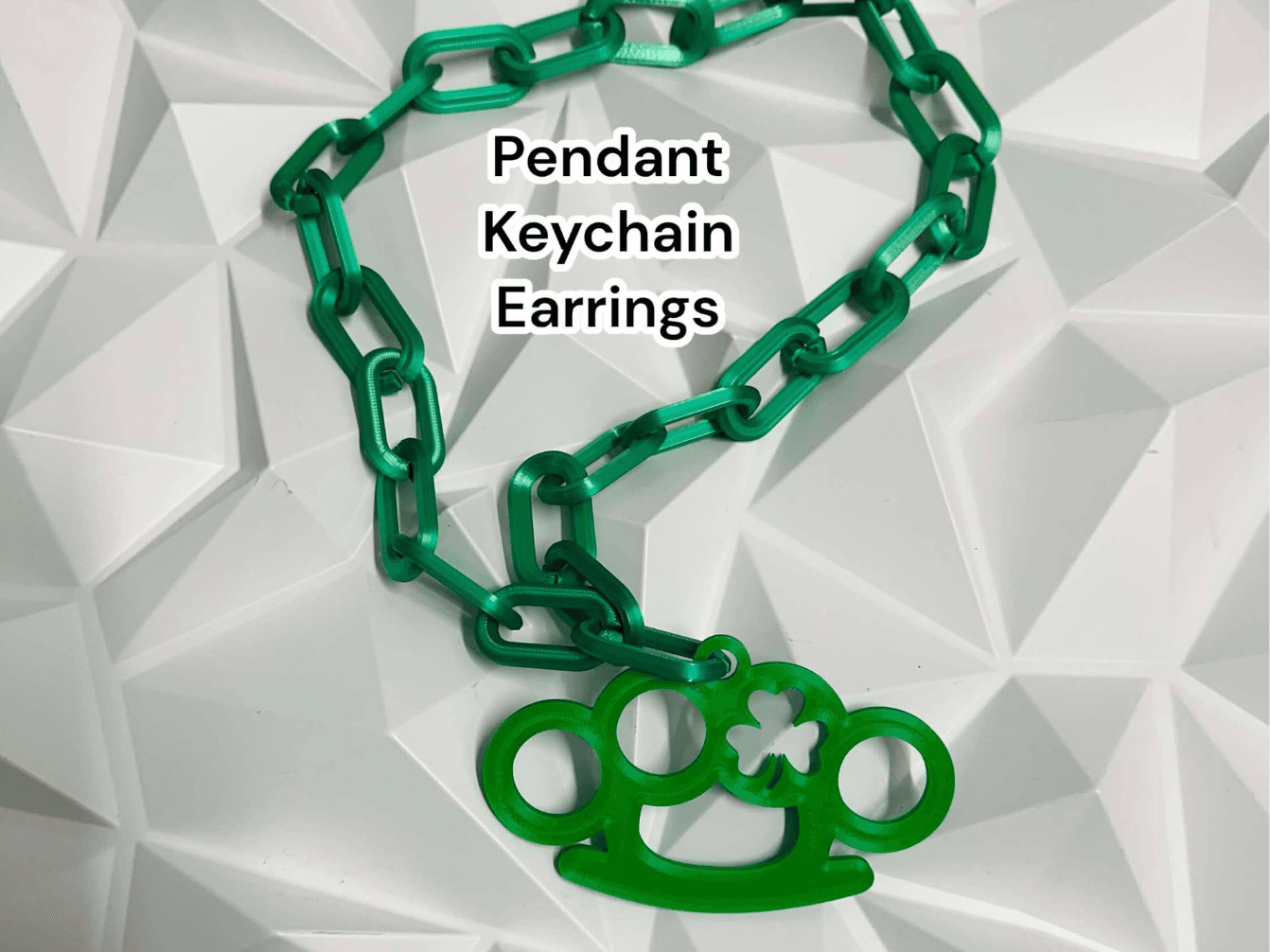 Clover Knuckles- Pendant/Keychain/Earrings