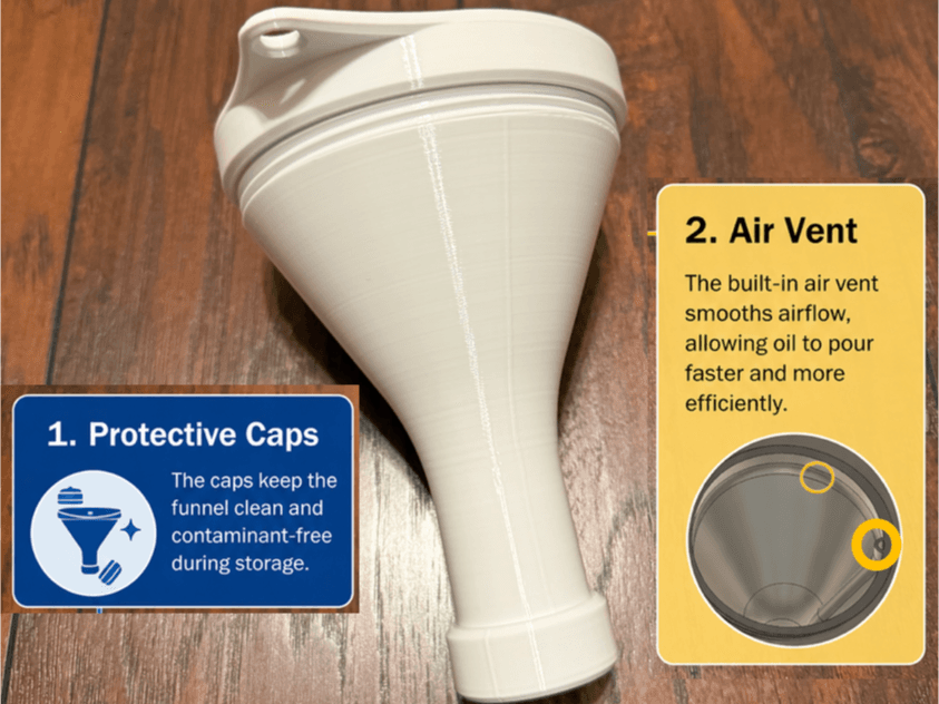 Oil Funnel (Vent and Cap) for Subaru and Toyota 