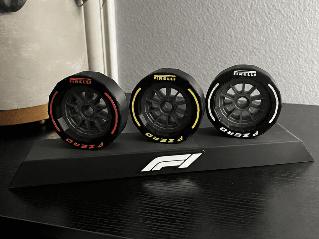 F1 Pirelli Tire Display Stand Set