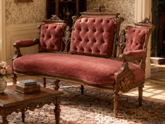 Miniature Victorian 3-seat Sofa