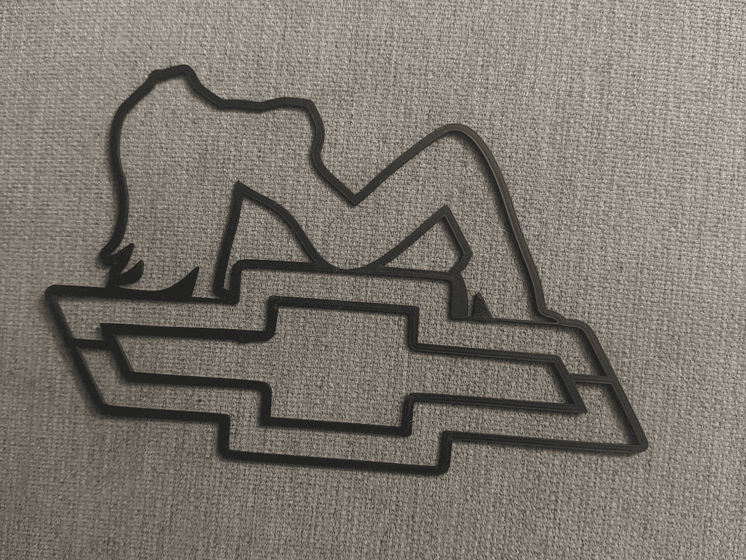 Chevy Bowtie Girl Wallart