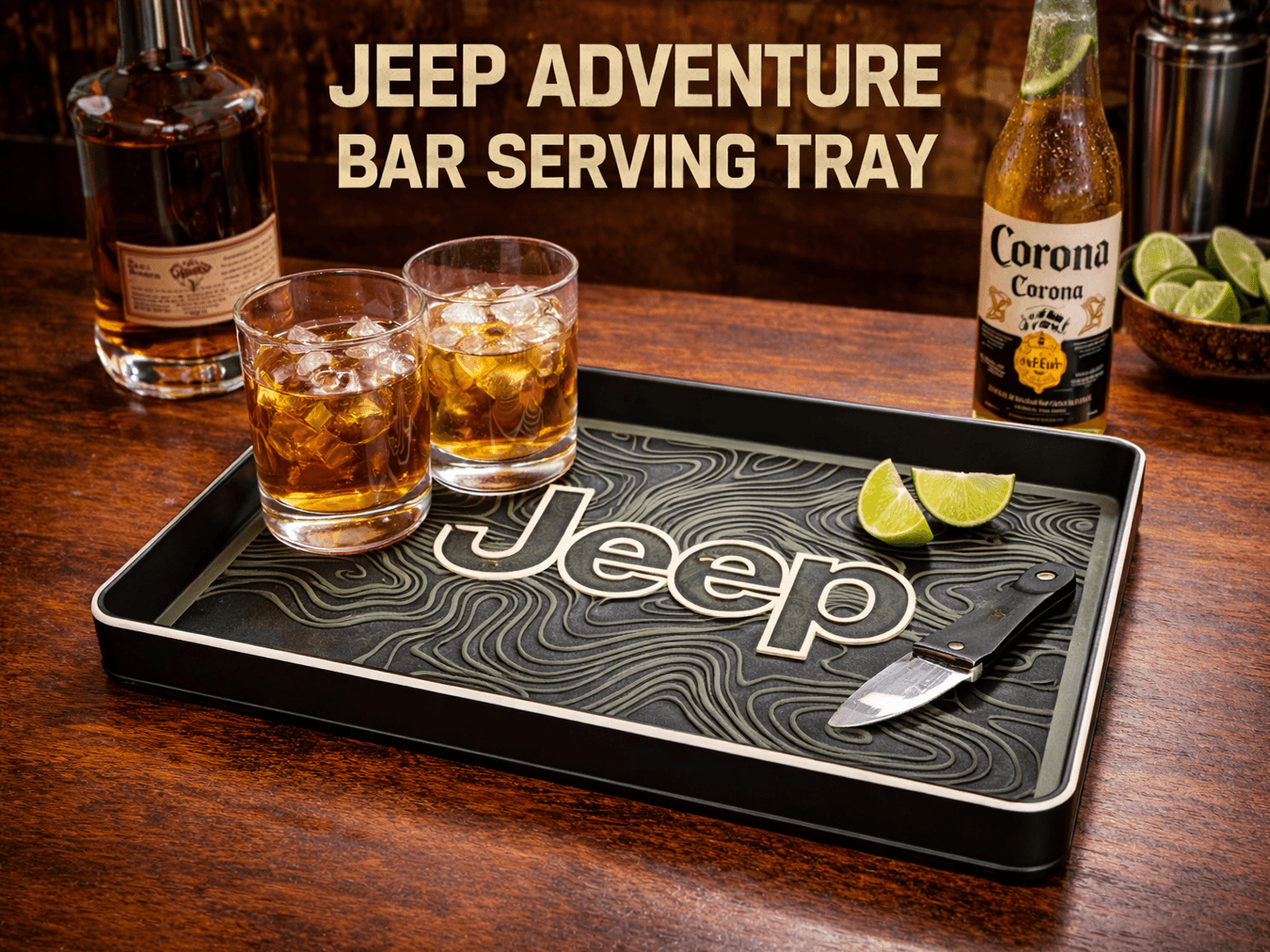 Jeep Adventure Serving and EDC tray
