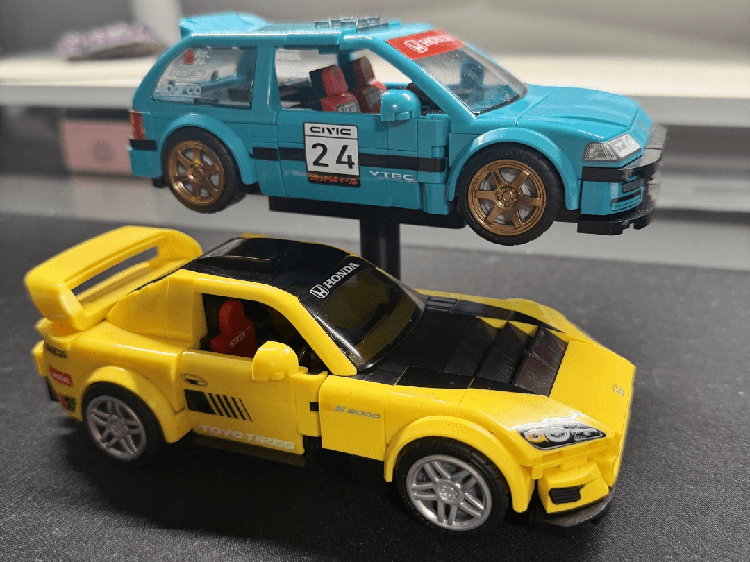 Mattel Brick Shop Hotwheels 2 Tier Display Stand 