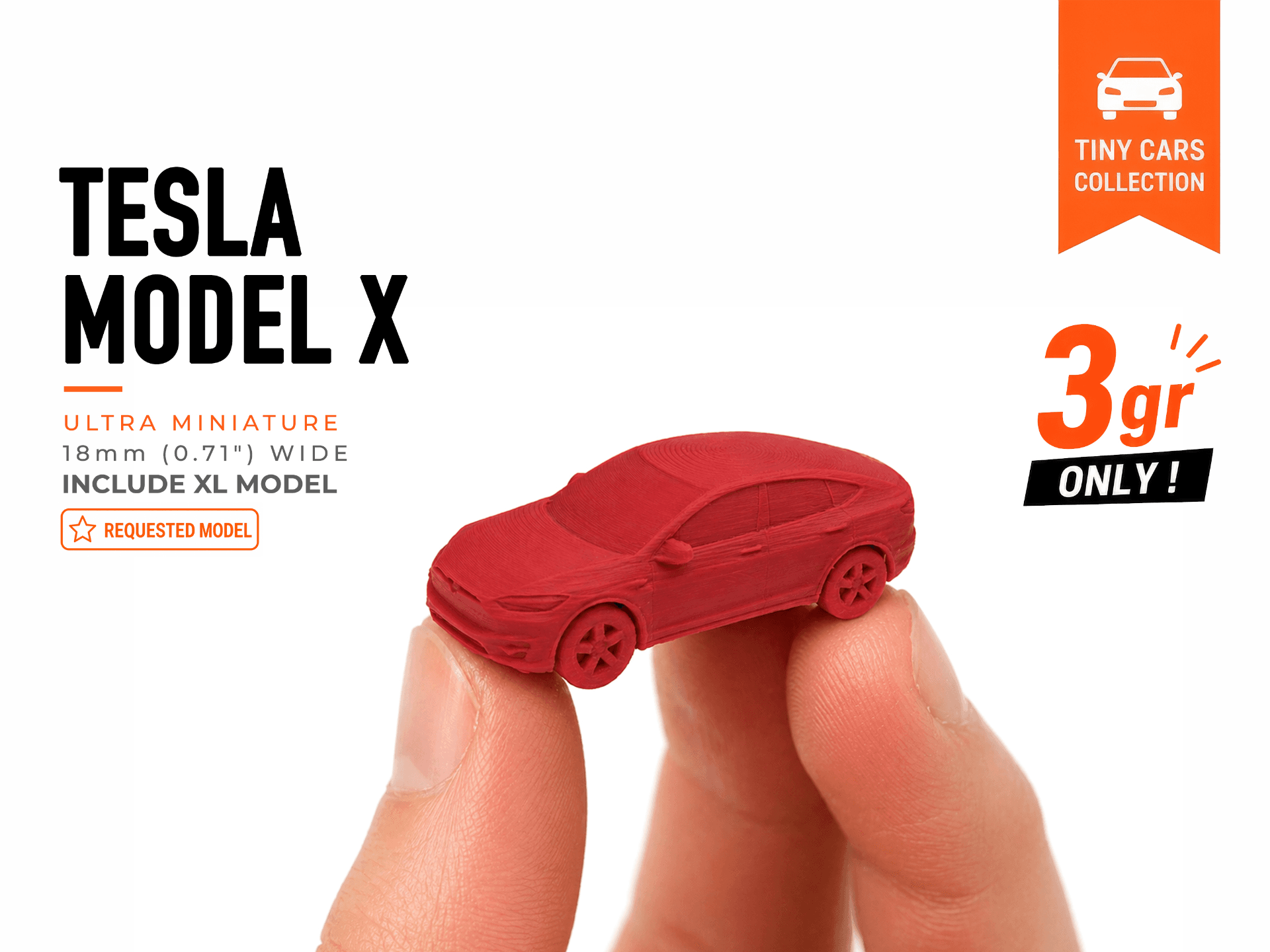 Tiny Tesla Model X - Mini Cars Series