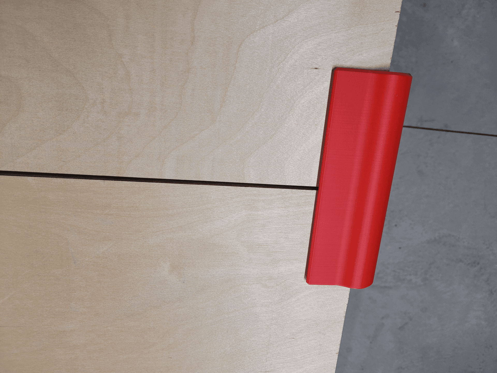 3/4" plywood cutting support