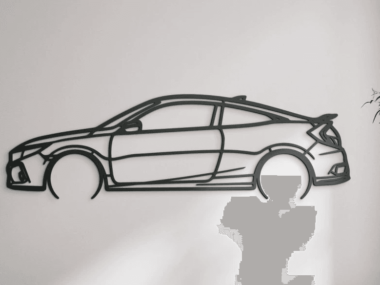 3D Wall Art Honda 19 Civic Si