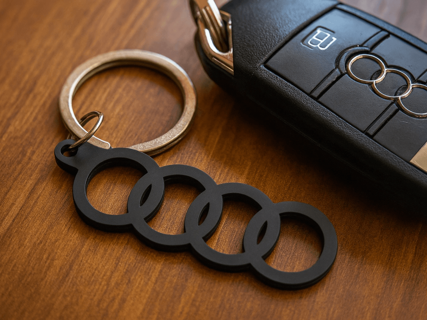 Audi Logo 4 Ringe Schlüsselanhänger / Keychain