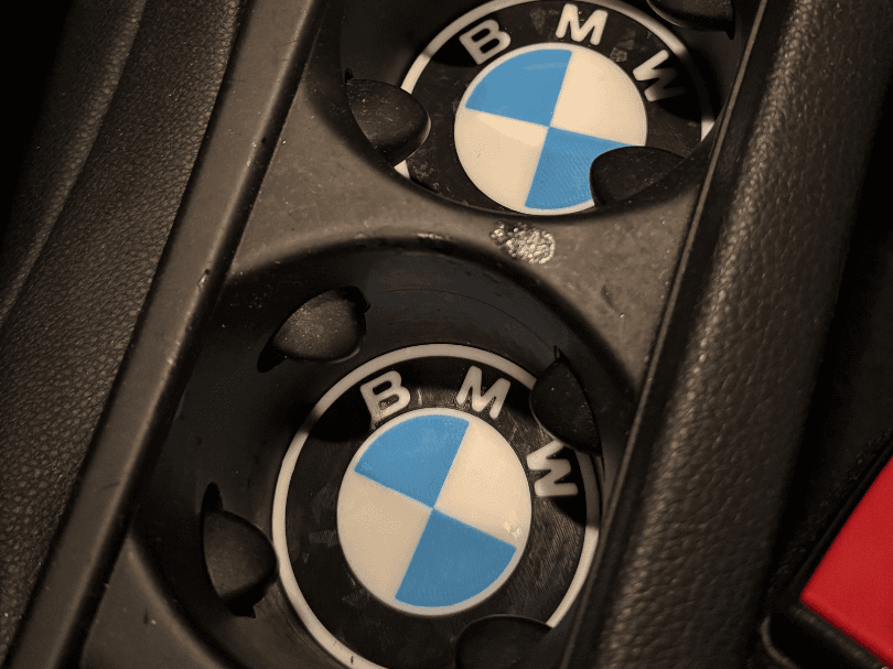 BMW cup holder insert