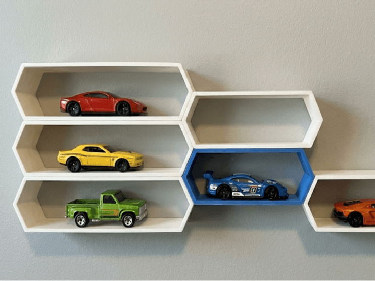 ⬡ The Hexa-Link: Precision Modular Toy Car Display